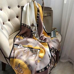 2021 célèbre designer ms xin design cadeau écharpe de haute qualité 100% foulard en soie taille 180x90cm livraison Buu10298Y