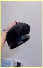 2021 Fashion Beret Designer Beanie for Women Ladies Hat Hat Hat Breams Lock Triangle Bucket Beauts Luxury P CAPS FEMMES BONNET 2110262973810
