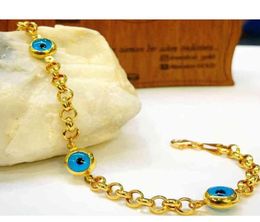 2021 Bracelet de manche à arc de mode Nazar Boncugu Femmes bijoux turcs Gift Hercai Reyyan Amulet Gold Syriac Evil Eye Bead3267809