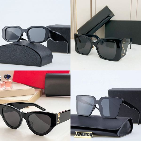 Lunettes de soleil de luxe classiques de styliste pour hommes et femmes, verres de soleil pilote polarisés UV400, monture métallique, lentille Polaroid avec boîte