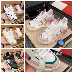 2021 mode contraste couleur couple chaussures décontractées luxe dames peint motif baskets rétro plate-forme chaussure de sport