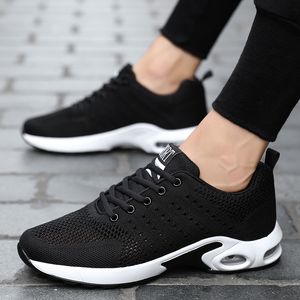 2021 Mode Kussen Running Schoenen Ademend Heren Womens Designer Black Navy Blue Gray Sneakers Trainers Sport EUR 39-45 W-1713