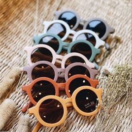 2021 moda lindas gafas de sol de niños redondas para niños