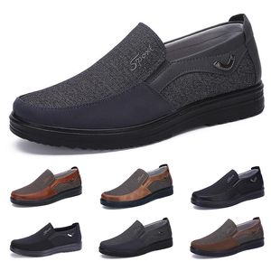 2021 créateur de mode style d'affaires hommes chaussures noir marron loisirs doux appartements bas hommes tenue décontractée pour la fête 38-44 huit