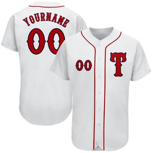 2021 mode bonne qualité maillot de Baseball personnalisé équipe nom numéro brodé chemises à manches courtes pour hommes à l'extérieur grande taille