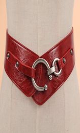 Ceinture large en cuir pour femmes, mode ladi drs, taille élastique, 7533850, 2021