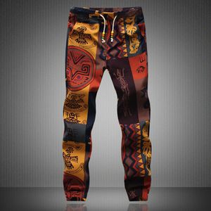 2021 Moda Hombre Slack Harem Pantalones Moda Casual Hippie Cordón Lino Mens Pantalón Diseñador Patrón Exótico Pantalones de alta calidad Plus Tamaño 5XL