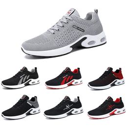 2021 zapatos para correr para hombre de moda color negro rojo azul gris zapatillas de deporte antideslizantes para exteriores tamaño 39-44