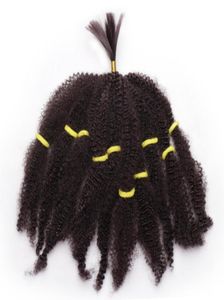 2021 Mode Mongol Afro Kinky Curly Bundles de cheveux en vrac Extensions de cheveux synthétiques courtes blondes 10 pouces cheveux tressés pour bl8499665