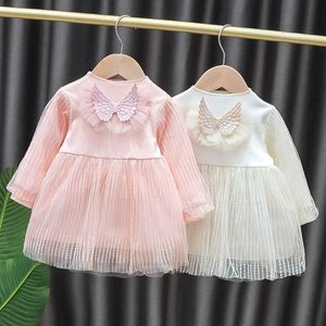 2021 Mode nouveau-né bébé fille robe vêtements enfant en bas âge filles princesse fête d'anniversaire tutu robes pour bébé bébé vêtements 0-2 ans Q0716