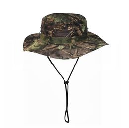 2021 Fashion Outdoor Fisherman Hat Mountaine de pêche Camouflage Camouflage Benney Cap Jungle Round Hats7275698