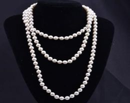 2021 personnalité de la mode rétro verre imitation collier de perles femmes simple nouage multicouche style long une variété de couleurs à 6526830