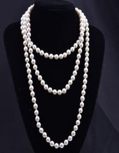 2021 personnalité de la mode rétro verre imitation collier de perles femmes simple nouage multicouche style long une variété de couleurs à 6361474