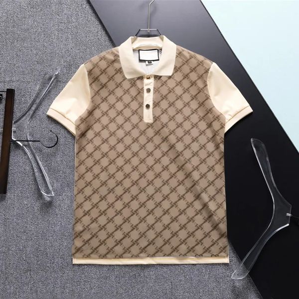 2023ss mode polos t-shirt hommes t-shirt décontracté brodé homme coton polo col haut polos chemises