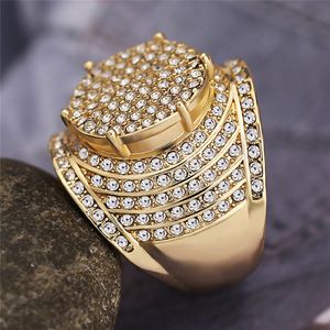 2021 Bague de fiançailles en acier inoxydable de qualité pour homme Bague mâle 18 carats en or semi-montage bijoux