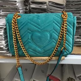 2021 Bolsos de hombro de moda para mujer, bolso cruzado con cadena de terciopelo de gamuza, bolsos de calidad superior, bolso femenino 282z