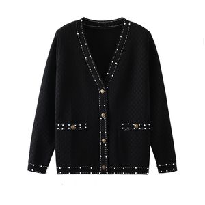 2021 Mode Vrouwen Ontwerpers Womens Trui Womens Pull de Luxe Design Cardigan Button Trui Kleine Geur Retro Fashion Runway Sweater