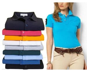 2021 Fashion Women Hommes Couleur solide Polo