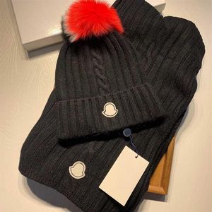 2021 moda lana tendencia sombrero bufanda conjunto de alta calidad sombreros de calle hombres y mujeres diseñador de moda chal bufandas ajustadas invierno class182Z