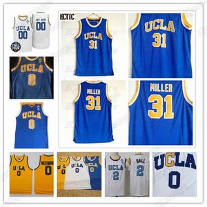 2021 laatste vier 4 Custom UCLA Basketbal Jersey NCAA College Johnson 31 Miller Kiki Vandeweghe Walton Jaime Jaquez Jr. Cody Riley 10 Tyger