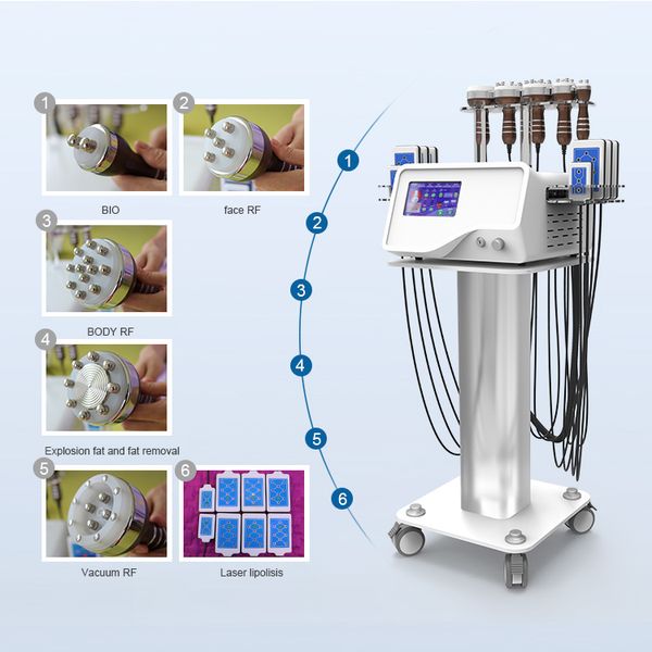 2021 à vendre Cavitation amincissant Device 6 en 1 Ultrasonores RF lipo laser perte de graisse Portable Machine Shape Body Shape Salon de beauté