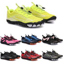 2021 Four Seasons Five Fingers Sports Shoes Sports Mountaining Net Extreme Simple Running, Cycling, Senderismo, Green Pink Black Rock Climbing 35-45 Noventa y nueve