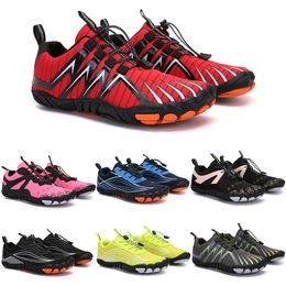 2021 Four Seasons Five Fingers Sports Shoes Sports Mountaining Net Extreme Simple Running, Cycling, Senderismo, Green Pink Black Rock Climbing 35-45 y dos