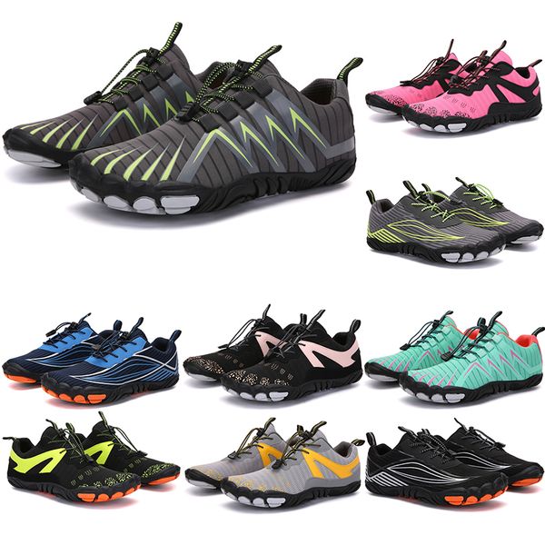 2021 Four Seasons Five Fingers Sports Shoes Montañismo Neto Extreme Simple Running, Ciclismo, Senderismo, Verde Rosa Rosa Negro Escalada 35-45 Color85