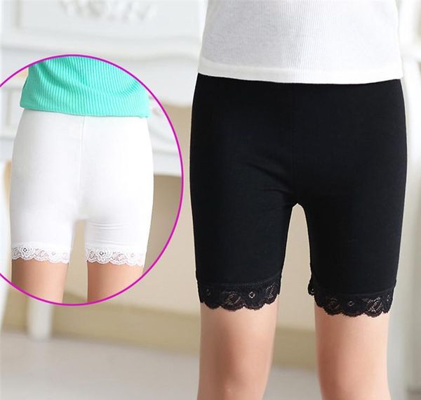 2021 gratuit DHL 6 couleurs INS enfants filles coton Shorts été automne mode dentelle Leggings courts pour les filles pantalons de sécurité bébé collants courts