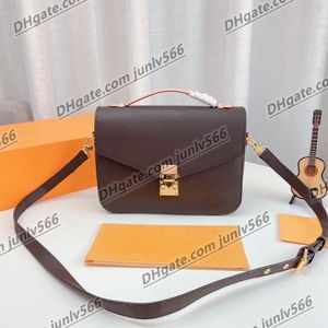 Damesbrief OUDE BLOEM MESSENGER Tassen Schoudertassen Ontwerpers Dames echte lederen ketting Crossbody tas Handtassen Purse Hoogwaardige vrouwelijke portemonnee Koppelingszakken