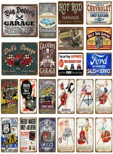 2021 Grappig Ontworpen Staaf Garage Decor Vintage Metalen Tin Borden Klassieke Auto Motor Batterij Gereedschap Muur Art Plaat Shabby Chic Painti1878894