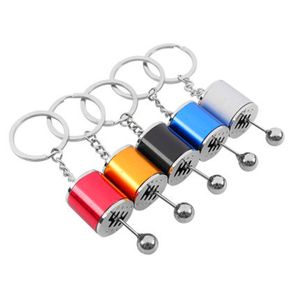 2021 Gear Knop Shift Stick Box Metalen Sleutelhanger Keyfob Sleutelhanger Ringen Fidget Spinner Versnellingsbak Mini Zinklegering Auto Truck Snel Schip