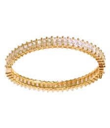 2021 Bracelets d'or Design Bracelet de diamant Haut de gamme Bijoux de luxe Designer Bracelets d'amitié Argent Rose Cristal Femmes Fashion8852854