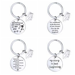 2021 Afgestudeerde Sleutelhanger Roestvrij Staal Klasse Van School Universiteit Sleutelhanger Student Postdoctorale Mini Love Gift