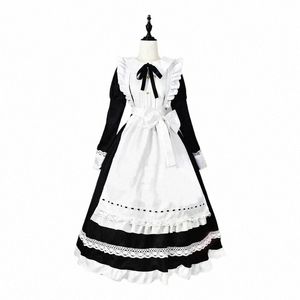 2021 Halen Cosplay Costumes Anime Apr Maid Jeu de rôle Lg Dr Plus Taille Noir Blanc Lolita Lingerie Dr Maid Tenues C7DY #