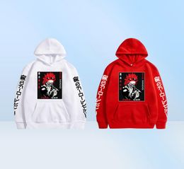 2021 HARAJUKU My Hero Academia Unisexe Hoodies Anime japonais Kirishima Eijirou Imprimé Men039s Sweatshirts Sweats X061080587462330703