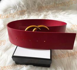 2021 Alta calidad 70 cm Ancho Cinturón Diseñador Big Gold Hebilla de metal Cinturones de moda para hombres y mujeres Correa de negocios 2246094