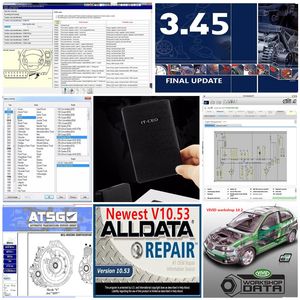 Logiciel Alldata 10 53 et OD5 de haute qualité 2021, AutoData 3 38, toutes les données avec 2015 El in Vivid atsg 24 pouces, disque dur de 1 to, USB3 0332e