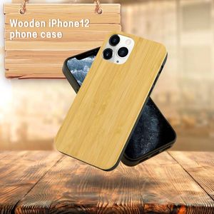 2021 Estuches de teléfono de alta calidad de alta calidad TPU de madera de alta calidad Patrón de logotipo personalizado a prueba de golpes para iPhone X XR XS Pro Max 11 12
