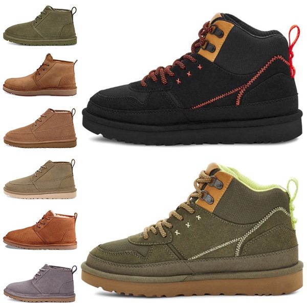 2021 Haute Qualité Classique Neige Cheville Bottes Courtes Highland Salut Héritage Avalanche Neumel Designer Chaussures Hommes Femmes arc fourrure Botte Hiver Noir Châtaigne Baskets Entraîneur