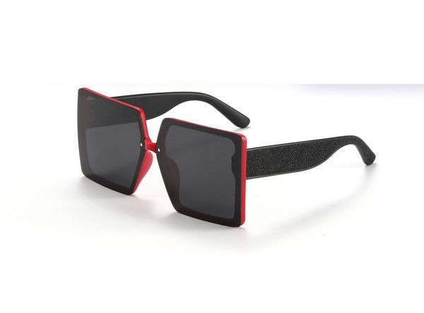 Gafas de sol de diseño de lujo con montura grande a la moda para mujer, visera para conducir, gafas profesionales para deportes al aire libre, color HD UV400