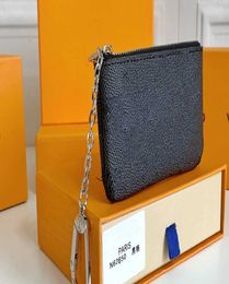 2021 Portafoglio portatile KEY P0UCH di design di lusso di alta qualità classico Uomo donna Portamonete Borsa a catena con sacchetti per la polvere e scatola N626503126279