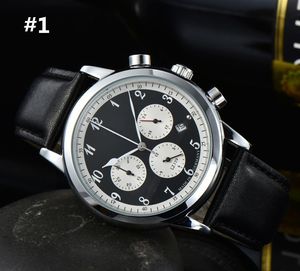 2021 Hoge Kwaliteit Mannen Luxe Horloges Zes Steken Serie Alle wijzerplaten Werk Mens Quartz Horloge Duitsland Topmerk Clock Round Shape Fashion Gift \
