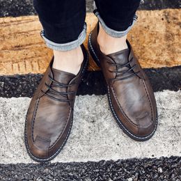 2021 chaussures habillées pour hommes de haute qualité chaussures en cuir d'affaires formelles coréen à la mode Style britannique noir marron Eur 38-44 Code 66-1717