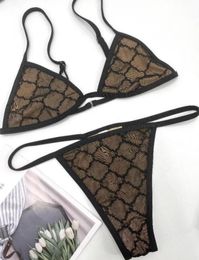 2021 Hoge kwaliteit zomer sexy twee bikini dames badpak met alfabetisch modeperspectief MultiStyle6927162