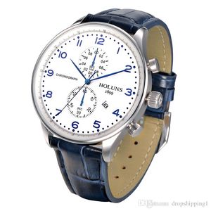 2021 HOLUNS montres à quartz hommes d'affaires hommes montre de luxe simple étanche Sport populaire hommes poignet bracelet en cuir montres HORLOGES BRW