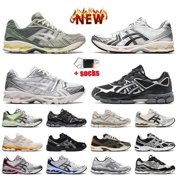 Asics Gel NYC Kayano 14 Running Shoes JJJ Jound Silver White Black Graphite Grey GT 2160 1130 Cloud Runners Earth Clay【code ：L】Trainers Sneakers