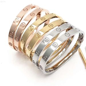 Bracelets à tournevis en acier inoxydable plaqué or, manchette pour femmes, Bracelet à vis d'amour, tendance 2021