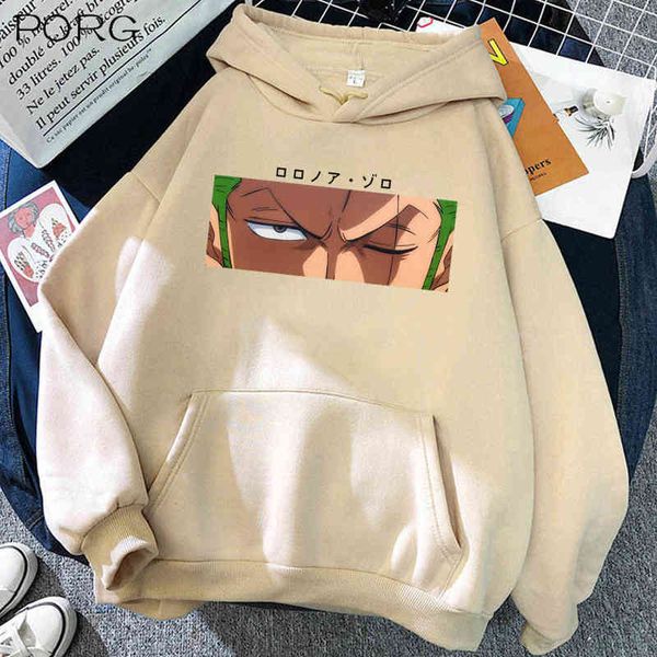 Sweat-shirt à capuche pour femmes, dessin animé japonais Roronoa Zoro, graphique, Kawaii, une pièce, Harajuku, unisexe, H1227, tendance 2021