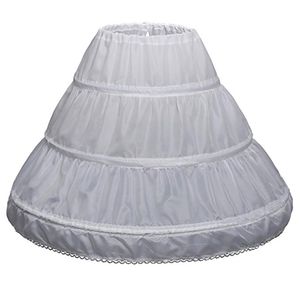 Kids' Accessories Girls' Petticoats 3 Hoops Petticoat Full Flower Girl Crinoline Skirt